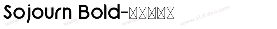 Sojourn Bold字体转换